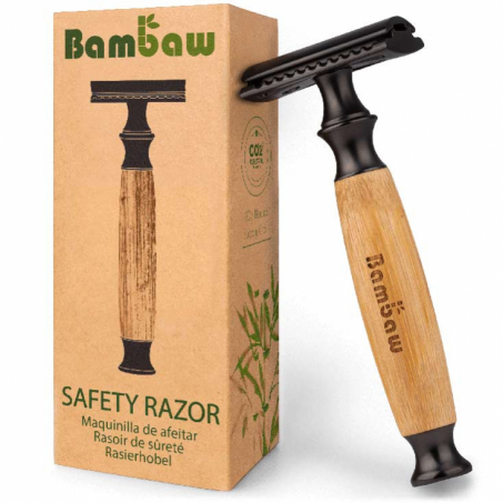 Bambaw - Classic Skerhetsrakhyvel i Bambu, Dark