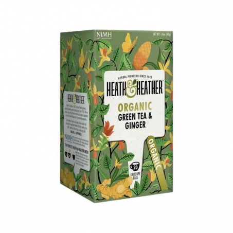 Heath & Heather - Organic Green Tea & Ginger, 20 psar