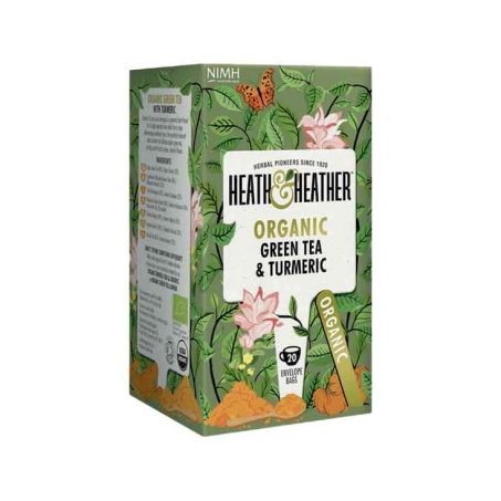 Heath & Heather - Organic Green Tea & Turmeric, 20 psar