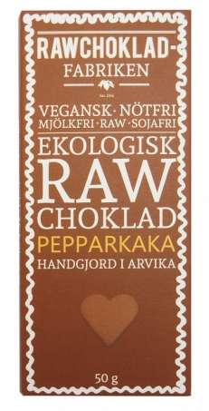 Wermlands Choklad - Ekologisk Rawchoklad Pepparkaka 50 gr