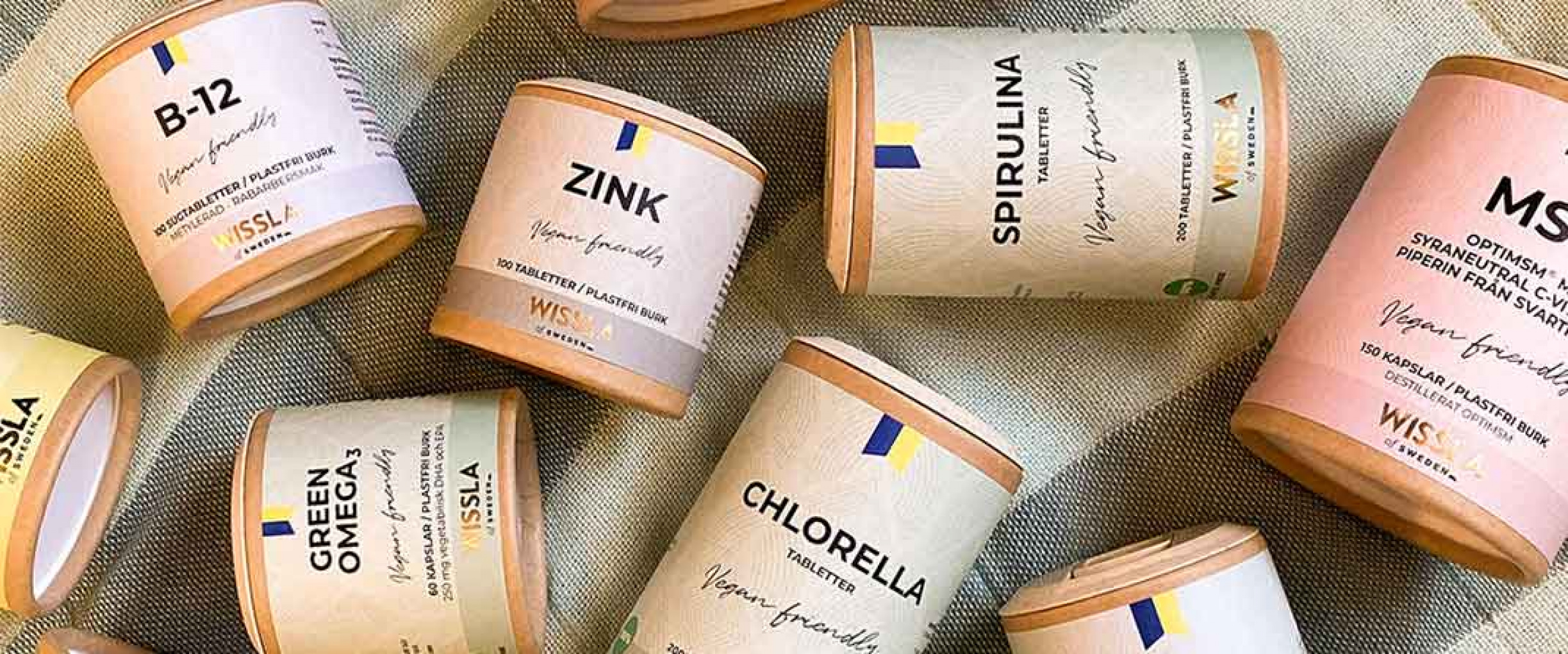 Kosttillskott med 100% plastfri burk för en plastfri värld