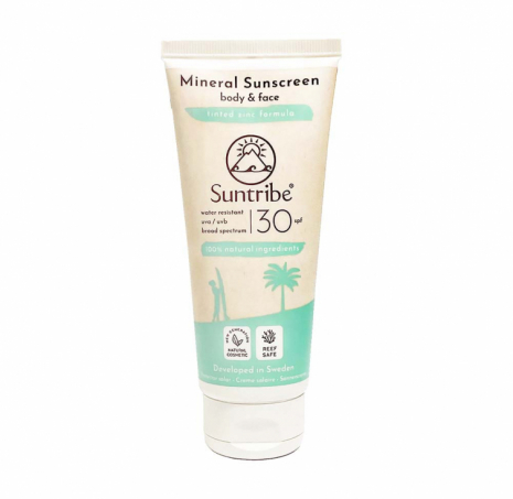 Suntribe - Natural Body & Face Sunscreen SPF 30, 100 ml