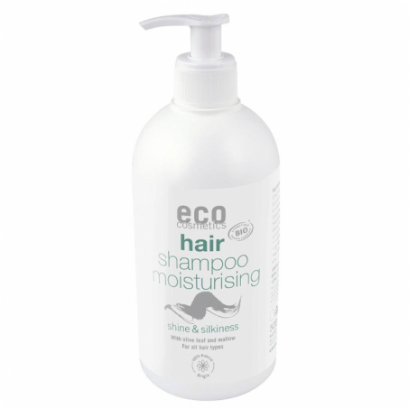 Eco Cosmetics - Schampo Fuktighetsgivande Olivbladsextrakt och Malva, 500 ml