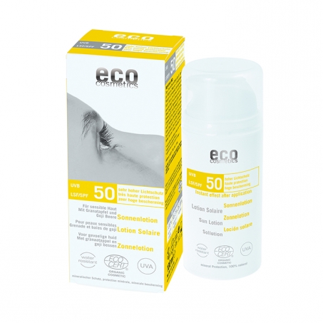 Eco Cosmetics - Sollotion Granatpple och Gojibr SPF 50, 100 ml