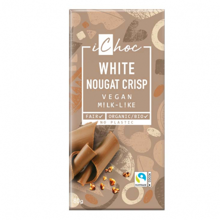 ichoc - White Nougat Crisp EKO 80 gr