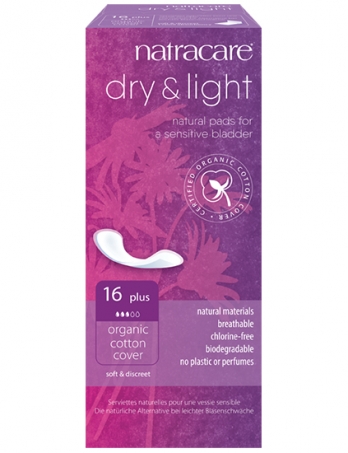 Natracare - Ekologiska Inkontinensskydd Dry & Light + 16 st