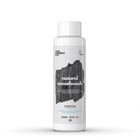 The Humble Co. - Naturligt Munvatten Natural Charcoal, 500 ml