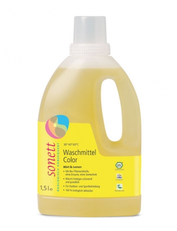 Sonett - Tvttmedel Color med mynta och citron 1500 ml  i gruppen Hemmet / Tvtt / Tvttmedel  hos Rekoshoppen.se (01514027)