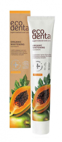 EcoDenta - Ekocertifierad Whitening Tandkrm, Papaya