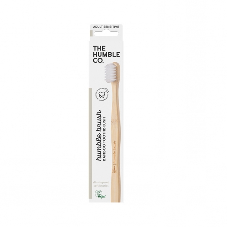 The Humble Co. - Humble Brush Bambutandborste, Vuxen Sensitive Vit