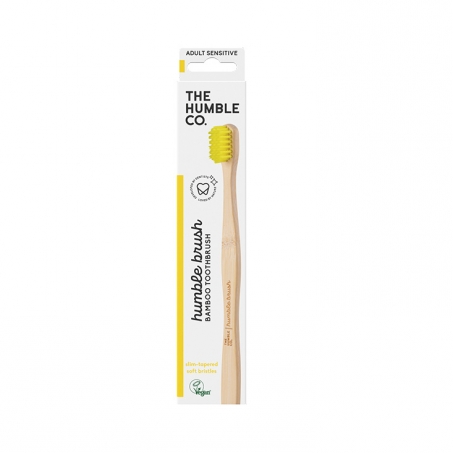 The Humble Co. - Humble Brush Bambutandborste, Vuxen Sensitive Gul