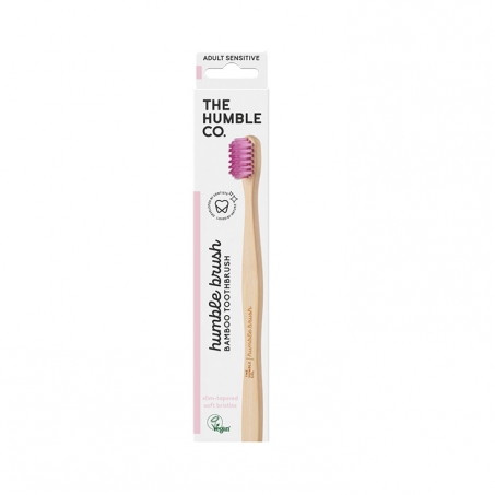 The Humble Co. - Humble Brush Bambutandborste, Vuxen Sensitive, Lila