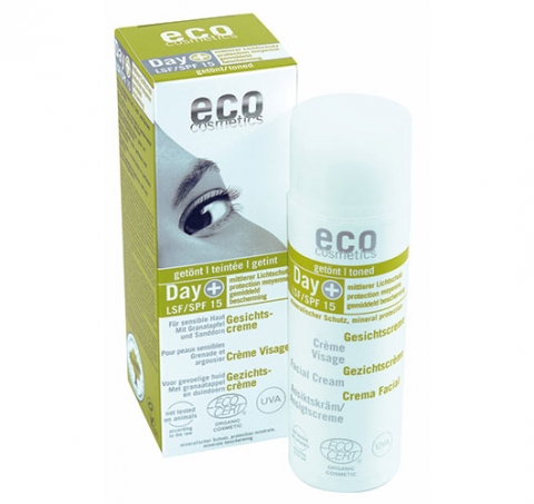 Eco Cosmetics - Dagkräm Tonad SPF 15, 50 ml