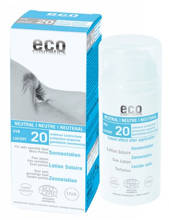 Eco Cosmetics - Sollotion Neutral SPF 20, 100 ml