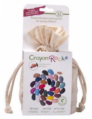 Crayon Rocks - Stenkritor i Vit Ekopse 32 st