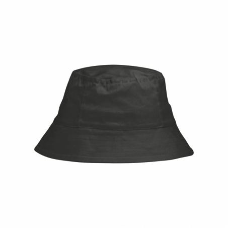 Neutral - Bucket Hat i Ekologisk Bomull , Charcoal, S/M