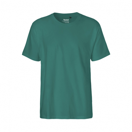 Neutral - Rundhalsad T-Shirt Classic i Ekologisk Bomull Herr Teal