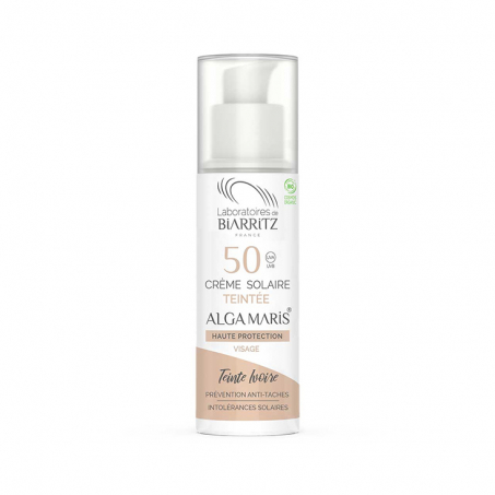 Alga Maris - Solskydd Ansiktskrm Tonad SPF50, Ivory