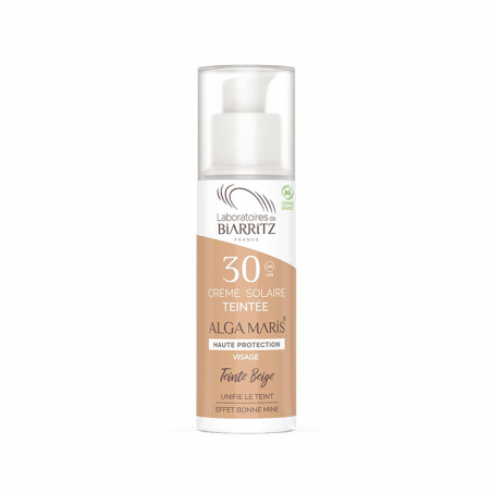 Alga Maris - Solskydd Ansiktskrm Tonad SPF30, Beige