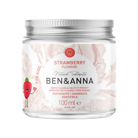  Ben & Anna - Natural Toothpaste Strawberry, For Kids 100 ml