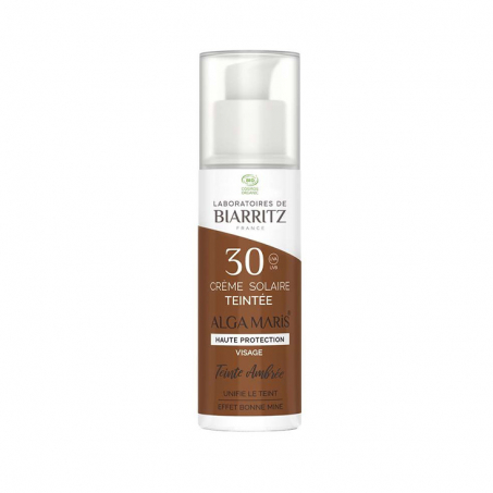 Alga Maris - Solskydd Ansiktskrm Tonad SPF30, Amber