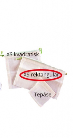 Ah! Table! - Tygpåse i Ekologisk Bomull XS rektangulär