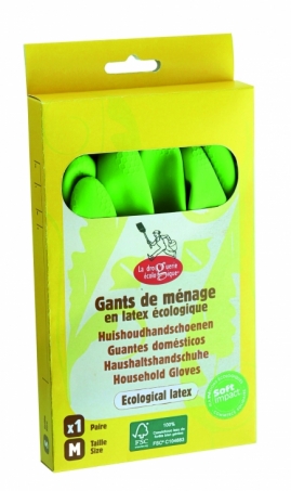 La Droguerie cologique - Gummihandskar i Naturlatex, M