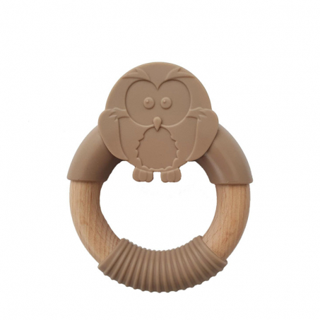 SUMMERVILLE Organic - Bitring i Tr och Silikon, Pingvin, Beige