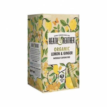 Heath & Heather - Organic Tea Lemon & Ginger, 20 påsar
