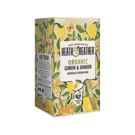 Heath & Heather - Organic Tea Lemon & Ginger, 20 psar