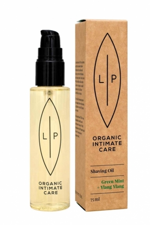Lip Intimate - Care Shaving + Moisturising Oil, Green Mint + Ylang Ylang  i gruppen Hygien / Intim / Intimtvtt hos Rekoshoppen.se (1210026)