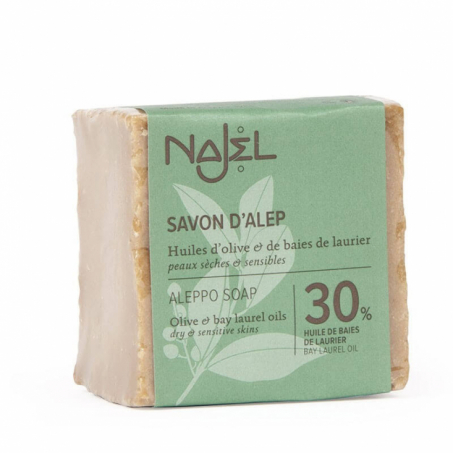 Najel - Aleppotvål 185 gr 30% i gruppen Hygien / Tvål & Deo / Tvål fast hos Rekoshoppen.se (1240638)