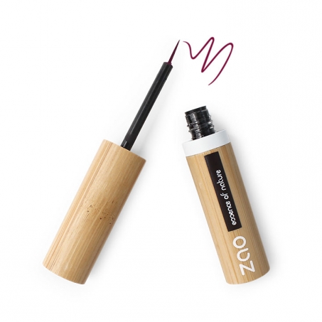 Zao Organic Makeup - Eyeliner Brush Tip, 074 Plum