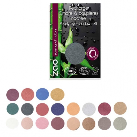 Zao Organic Makeup - Pearly Eyeshadow, Refill i gruppen Hygien / Smink / Ögon hos Rekoshoppen.se (124101101R)