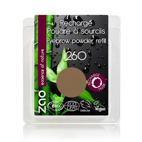 Zao Organic Makeup - Eyebrow Powder, Refill,0 Blond