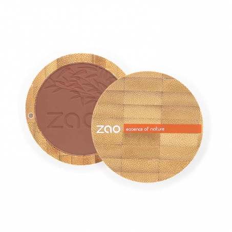 Zao Organic Makeup - Compact Blush, 321 Brown Orange