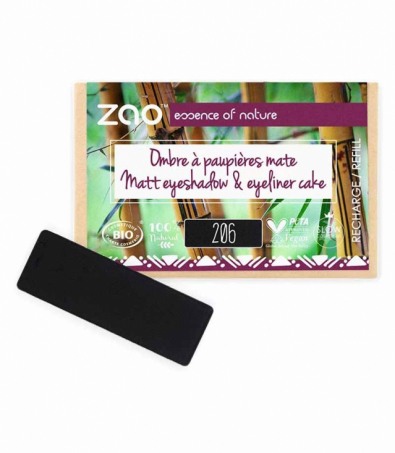 Zao Organic Makeup - Rectangular Eyeshadow / Eyeliner Cake, Refill, 20