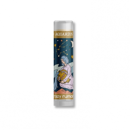 Crazy Rumors - Natural Lip Balm Zodiac, Vattumannen