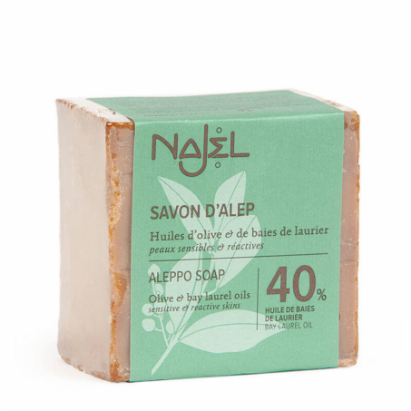 Najel - Aleppotvål 185 gr 40% i gruppen Hygien / Tvål & Deo / Tvål fast hos Rekoshoppen.se (1242236)