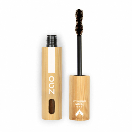 Zao Organic Makeup - Daring Volume Mascara, Mocha Brown