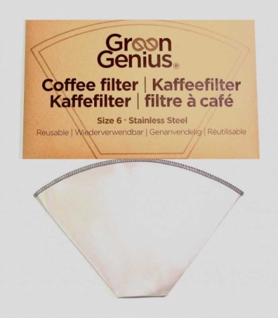 Green Genius - Kaffefilter i Rostfritt Stål Nr 6