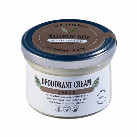 Naturlig Deo Ekologisk Deo Cream Kokos 200 ml