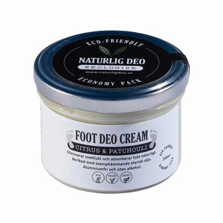 Naturlig Deo Ekologisk Foot Deo Cream 200 ml