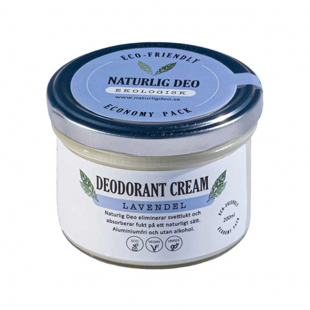 Naturlig Deo Ekologisk Deo Cream Lavendel 200 ml
