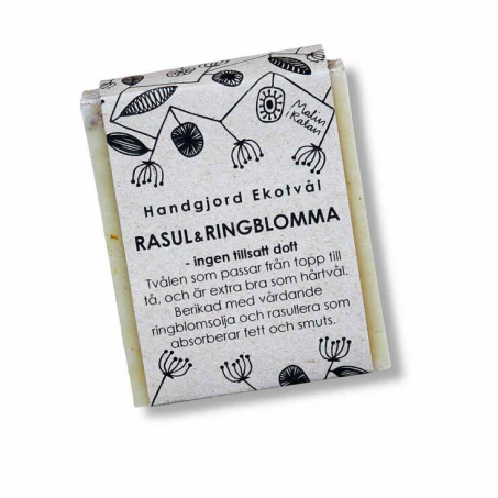 Malin i Ratan - Handgjord Ekologisk Tvål Rasul & Ringblomma utan D