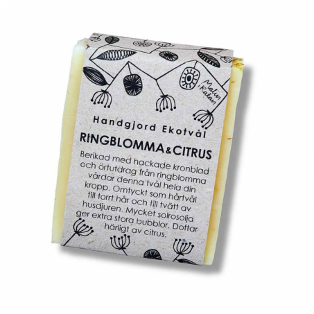 Malin i Ratan - Handgjord Ekologisk Tvål Ringblomma & Citrus, 110