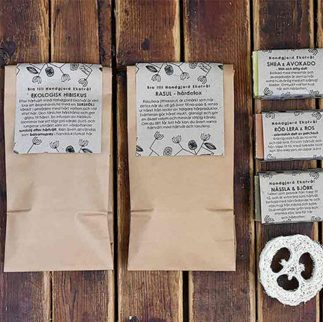 Malin i Ratan - Handgjort Ekologisk Startkit No-poo Blandade Sm Tvlar Med Doft
