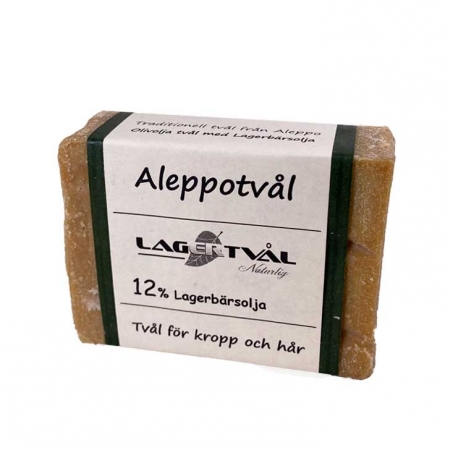 Lagertvl - Traditionell Naturlig Aleppotvl 90 gr, 12 % Lagerbrsolja