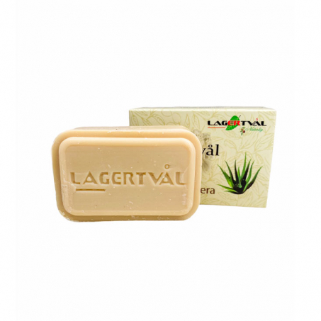 Lagertvål - Naturlig Aleppotvål med Doft 100 gr, Aloe Vera