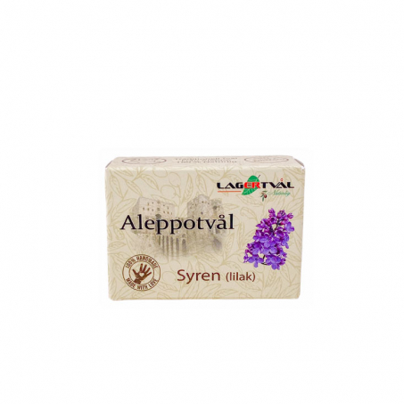 Lagertvål - Naturlig Aleppotvål med Doft 100 gr, Syren